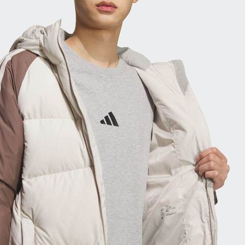 adidas阿迪达斯2025男子3S CB Long Down厚羽绒服-长KQ5495