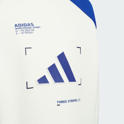 adidas阿迪达斯2025男小童LK WARM CREW针织无帽卫衣KB5128