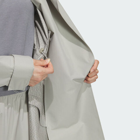 adidas阿迪达斯2025女子FUSTL W WV JKT3梭织连帽外套KC2705