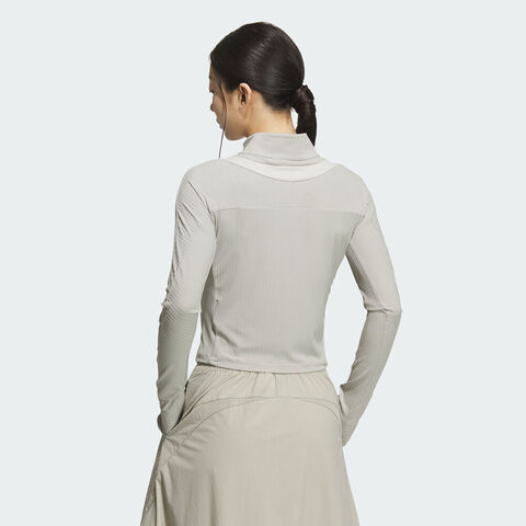 adidas阿迪达斯2025女子FOS W LS TEE针织无领长TKS0061