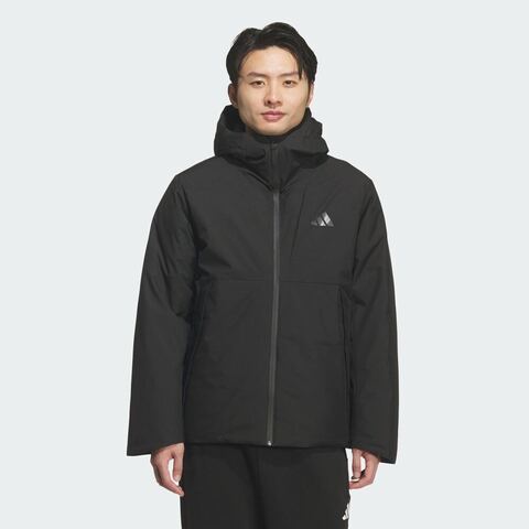 adidas阿迪达斯2025男子TECH DOWN JKT厚羽绒服-短KQ5505