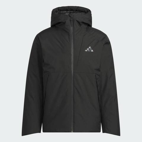 adidas阿迪达斯2025男子TECH DOWN JKT厚羽绒服-短KQ5505