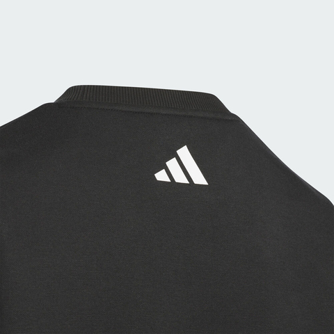 adidas阿迪达斯2025男大童JK WARM FL CREW针织无帽卫衣KB5096