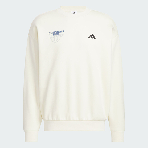 adidas阿迪达斯2025男子GSH CREW针织无帽卫衣KC2786