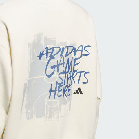 adidas阿迪达斯2025男子GSH CREW针织无帽卫衣KC2786