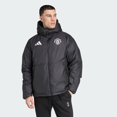 adidas阿迪达斯2025男子MUFC SZN DW JK厚羽绒服-短JN2890