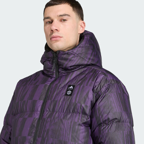 adidas阿迪达斯2025男子MUFC SZN DW JK厚羽绒服-短JN2890