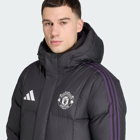 adidas阿迪达斯2025男子MUFC SZN DW CT厚羽绒服-长JN2889