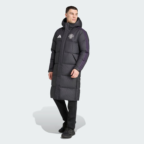 adidas阿迪达斯2025男子MUFC SZN DW CT厚羽绒服-长JN2889