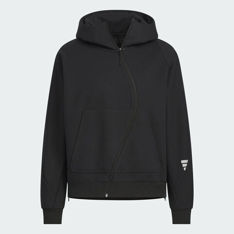 adidas阿迪达斯2025男子FUSTL M KN JKT2针织连帽外套KC0168