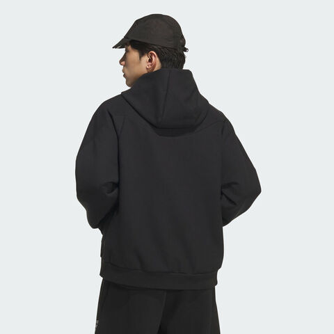 adidas阿迪达斯2025男子FUSTL M KN JKT2针织连帽外套KC0168