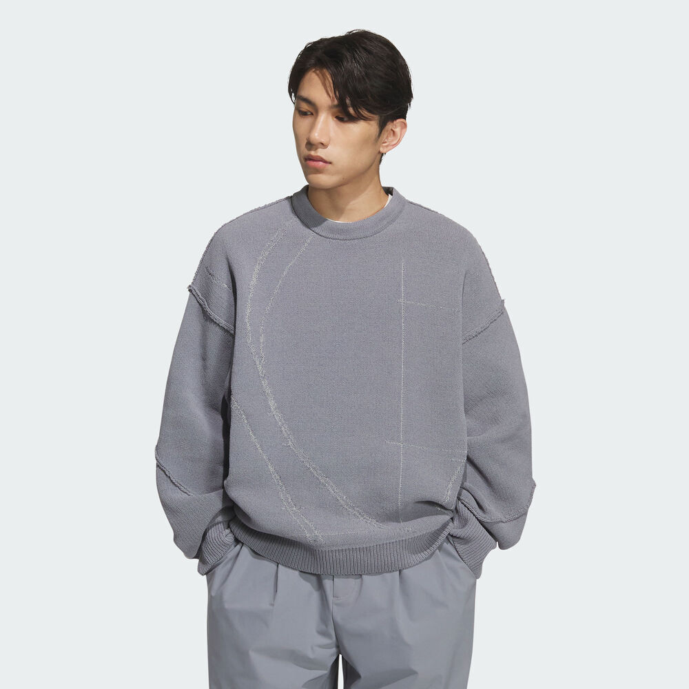 adidas阿迪达斯2025男子FUSTL M KNTWEAR毛线套头衫KC2597