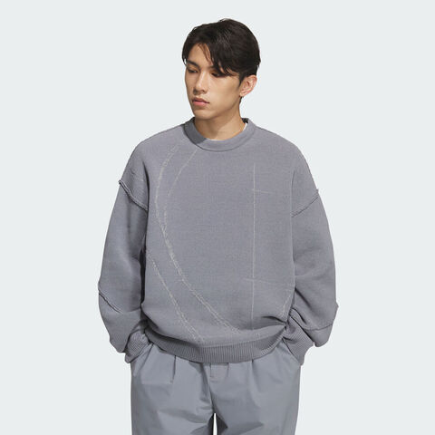 adidas阿迪达斯2025男子FUSTL M KNTWEAR毛线套头衫KC2597