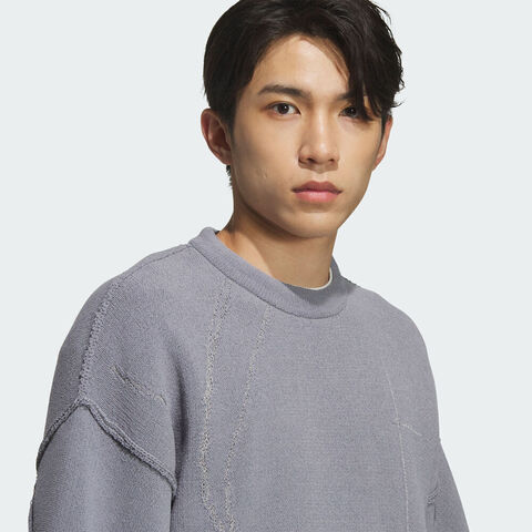 adidas阿迪达斯2025男子FUSTL M KNTWEAR毛线套头衫KC2597