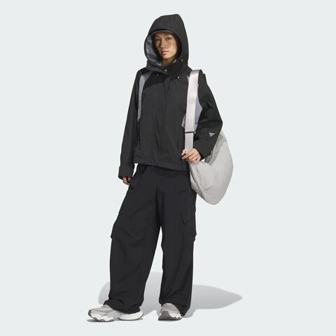 adidas阿迪达斯2025女子FOS W WVN JKT梭织无帽外套KS0065