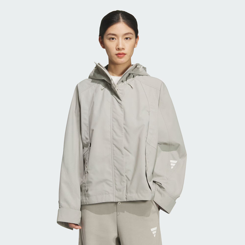 adidas阿迪达斯2025女子FOS W WVN JKT梭织无帽外套KS0066