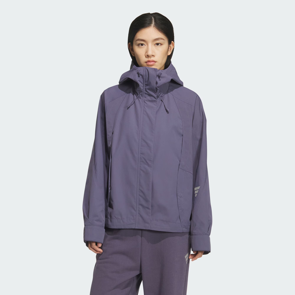 adidas阿迪达斯2025女子FOS W WVN JKT梭织无帽外套KS0067