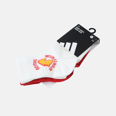 Adidas Kids阿迪儿童2025男大童K GFX CR SO 2PP中袜优惠装KS0256