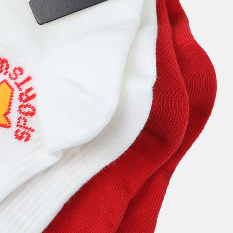 Adidas Kids阿迪儿童2025男大童K GFX CR SO 2PP中袜优惠装KS0256