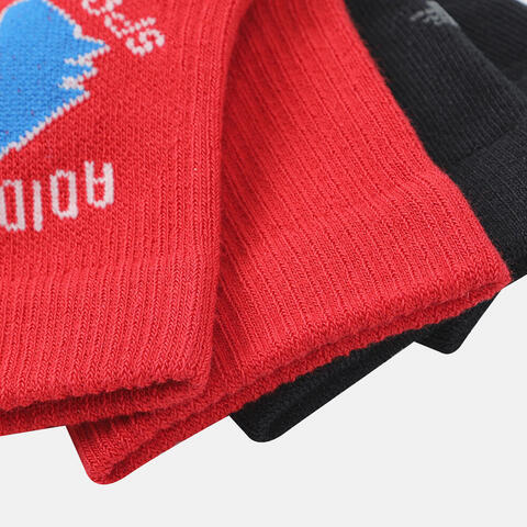 Adidas Kids阿迪儿童2025男大童K GFX CR SO 2PP中袜优惠装KS0257