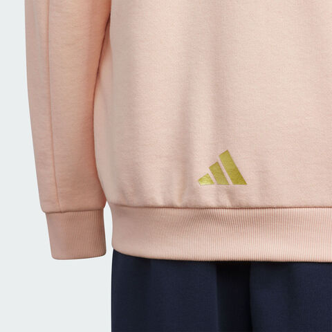Adidas Kids阿迪儿童2025女大童JK KN HDY SET长袖套服KV6912