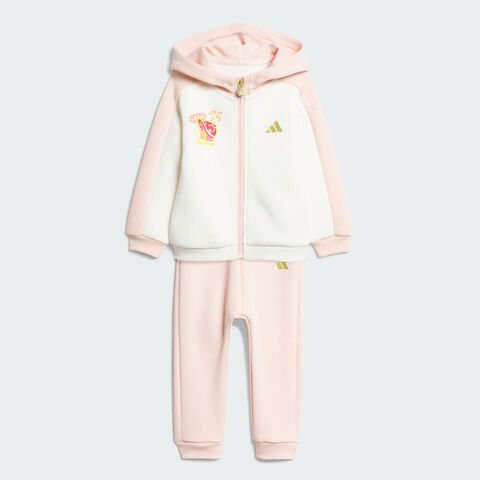 Adidas Kids阿迪儿童2025女婴童IN KN FZHD SET长袖套服KV6903