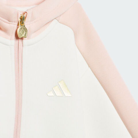 Adidas Kids阿迪儿童2025女婴童IN KN FZHD SET长袖套服KV6903