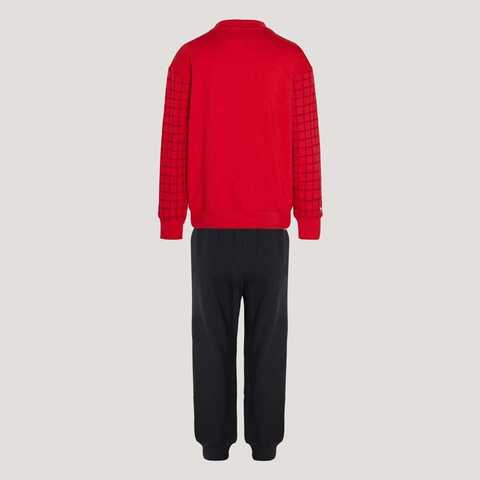 Adidas Original阿迪三叶草2025男小童LK TS TRACKSUIT长袖套服KG3338