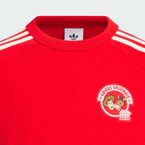 Adidas Kids阿迪儿童2025男大童JK KN TEE针织无领短TKV6595