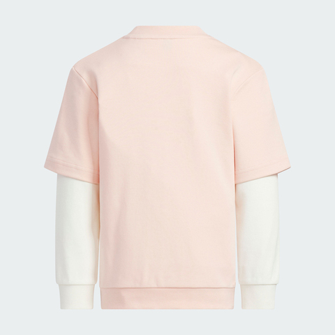 Adidas Kids阿迪儿童2025女小童LK KN LS TOP针织无领长TKV6981