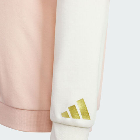 Adidas Kids阿迪儿童2025女小童LK KN LS TOP针织无领长TKV6981