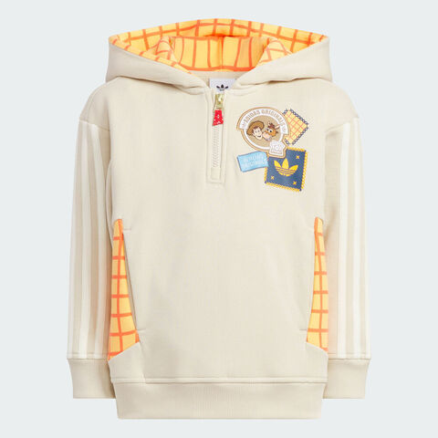 Adidas Original阿迪三叶草2025男小童LK TS KN HOODY针织连帽卫衣KS3168