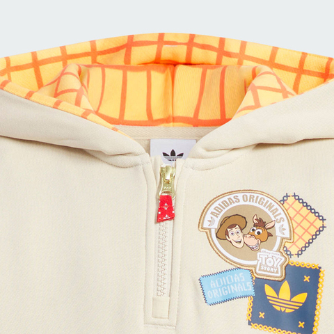 Adidas Original阿迪三叶草2025男小童LK TS KN HOODY针织连帽卫衣KS3168