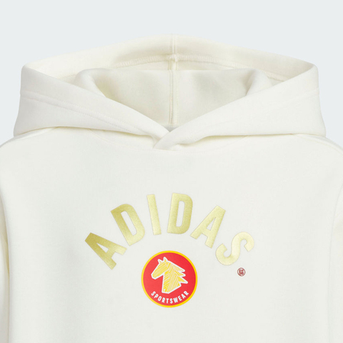 Adidas Kids阿迪儿童2025男大童JB KN HOODY针织连帽卫衣KG5930