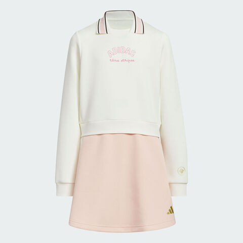 Adidas Kids阿迪儿童2025女大童JG KN DRESS长袖连衣裙KV6917