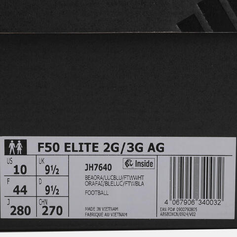 adidas阿迪达斯2025中性F50 ELITE 2G/3G AG足球常规JH7640