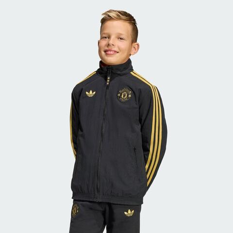 Adidas Kids阿迪儿童2025男大童MUFC CS JKT Y梭织无帽外套JM5572