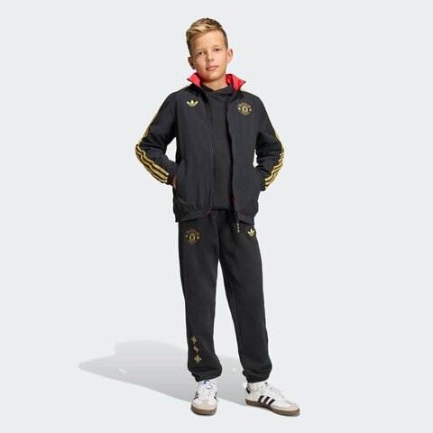 Adidas Kids阿迪儿童2025男大童MUFC CS JKT Y梭织无帽外套JM5572