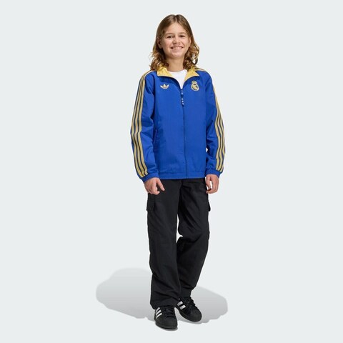 Adidas Kids阿迪儿童2025男大童REAL CS JKT Y梭织无帽外套JZ2241