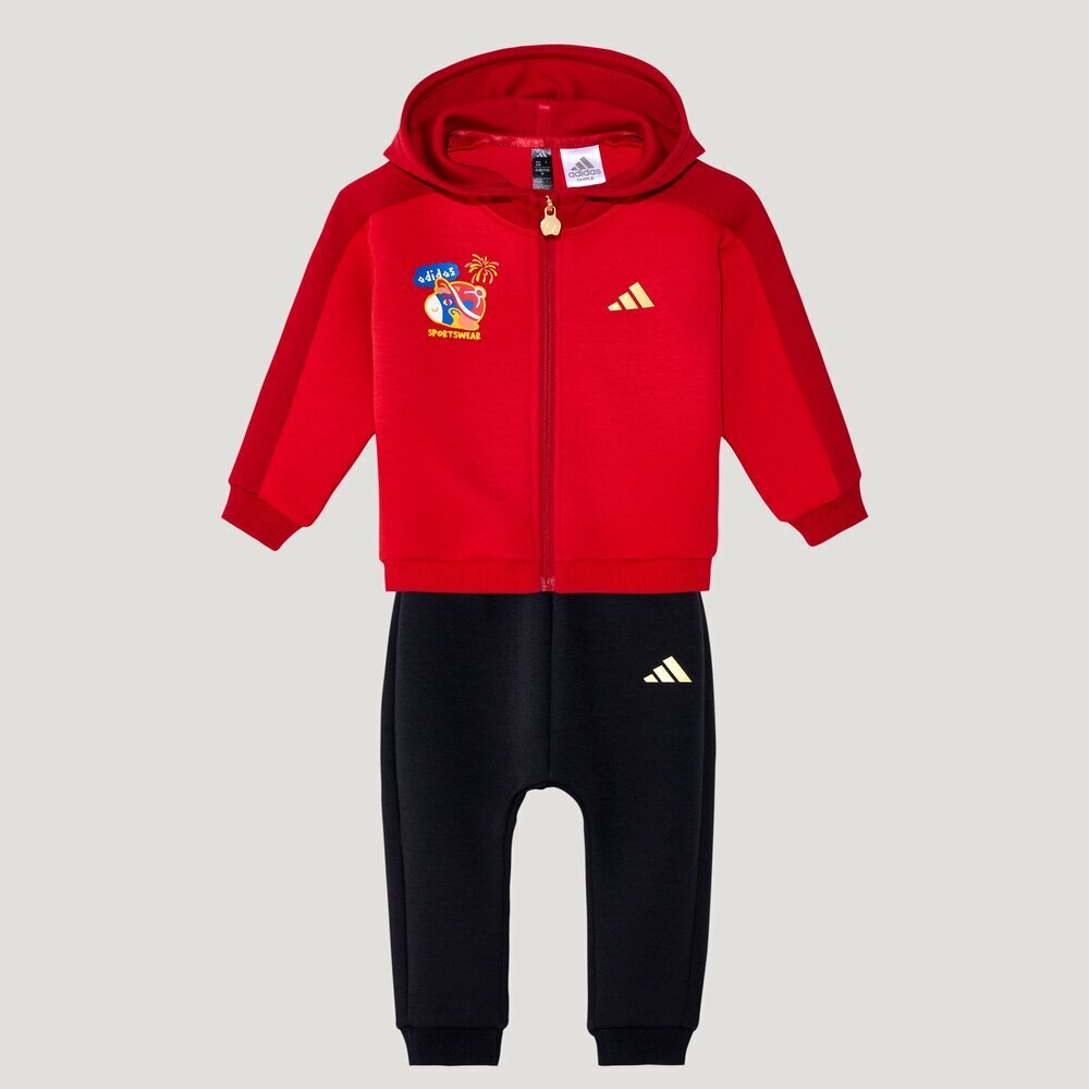 Adidas Kids阿迪儿童2025男婴童IN KN FZHD SET长袖套服KV6902