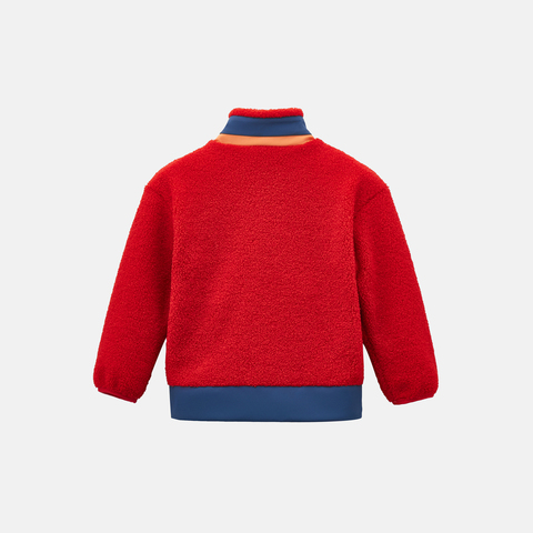 Adidas Kids阿迪儿童2025男小童LK BOA JKT人造毛绒外套KV7002