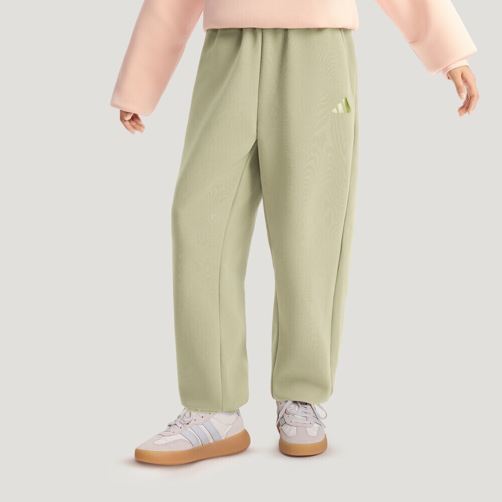 Adidas Kids阿迪儿童2025女大童JG KN PNT针织长裤KV7012
