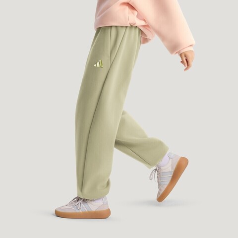 Adidas Kids阿迪儿童2025女大童JG KN PNT针织长裤KV7012
