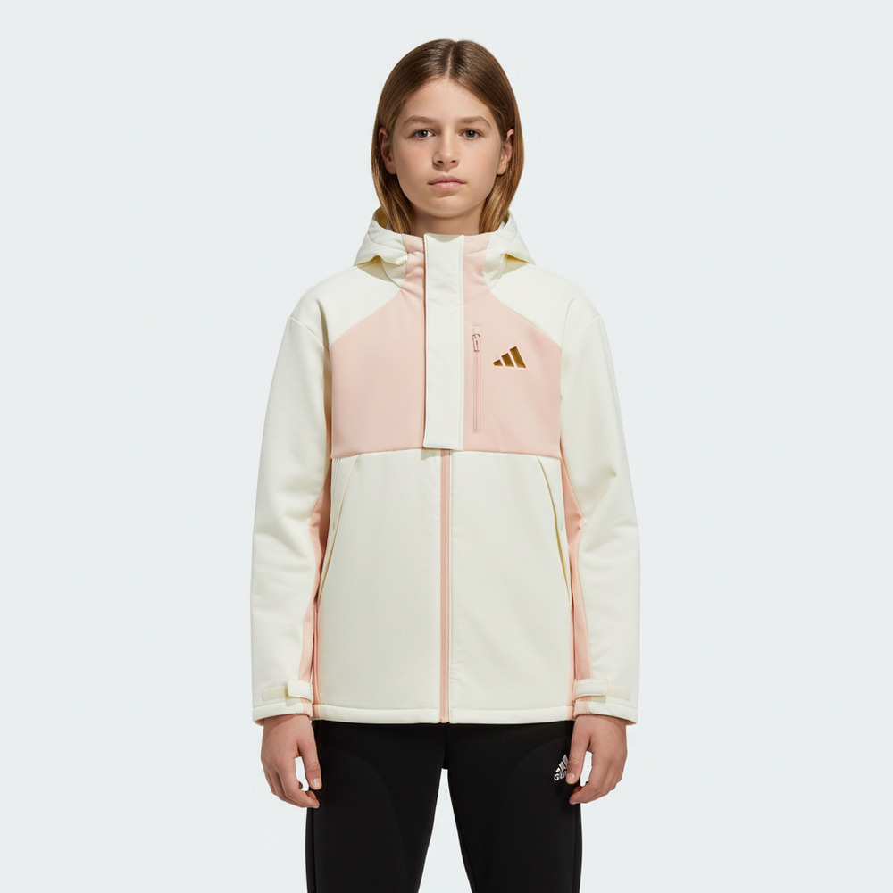 Adidas Kids阿迪儿童2025女大童JK UB JKT梭织连帽外套KV7010