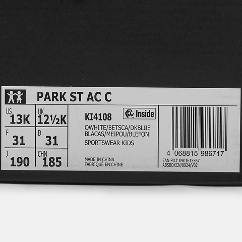 Adidas Kids阿迪儿童2025女小童PARK ST AC C女训童装KI4108