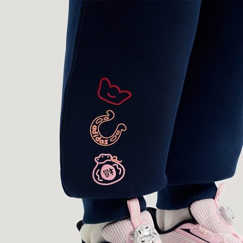 Adidas Kids阿迪儿童2025女小童LK KNIT PANT针织长裤KV6977