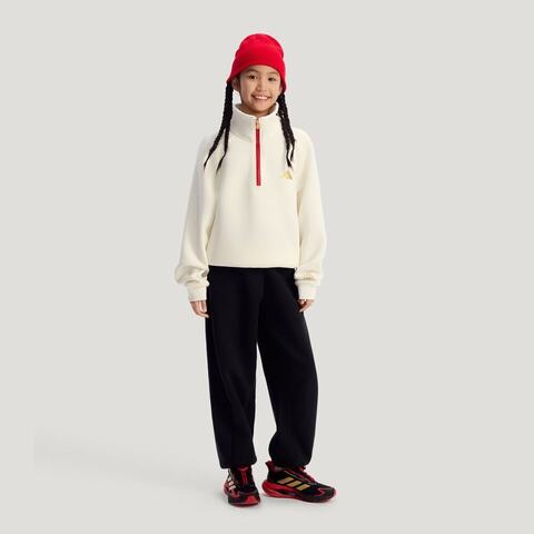Adidas Kids阿迪儿童2025女大童JG KN PNT针织长裤KV7011
