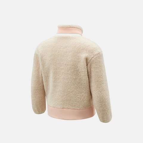 Adidas Kids阿迪儿童2025女小童LK BOA JKT人造毛绒外套KV7003