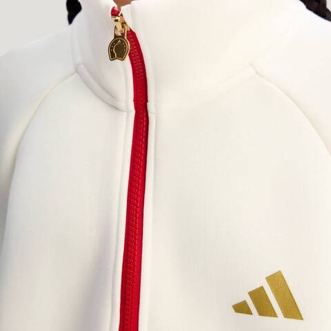 Adidas Kids阿迪儿童2025女大童JG KN CREW针织无帽卫衣KV7006