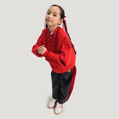 Adidas Kids阿迪儿童2025女大童JG 3S PAD JKT厚棉服KG5941